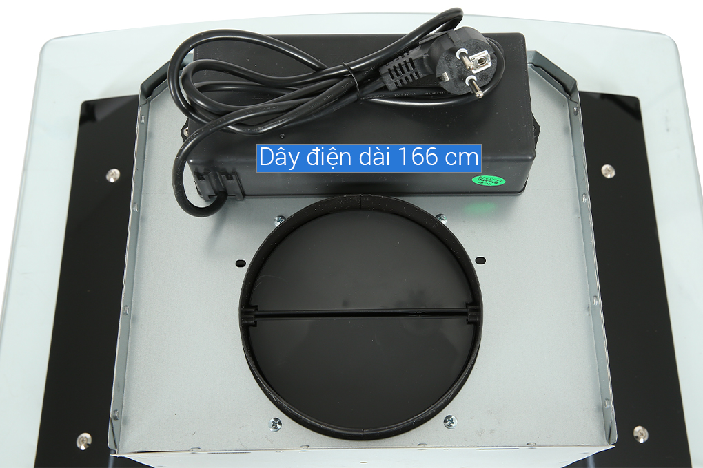 Máy hút mùi kính cong BlueStone HOB-8735 Màu Bạc Inox