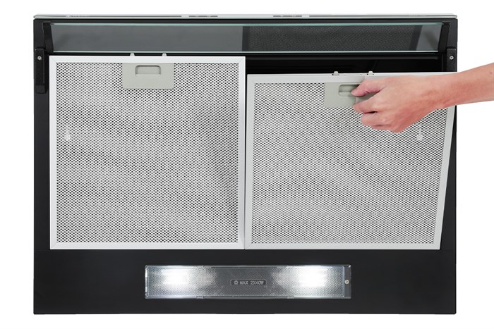 Máy hút mùi âm tủ Pramie CH22-700 Màu Đen