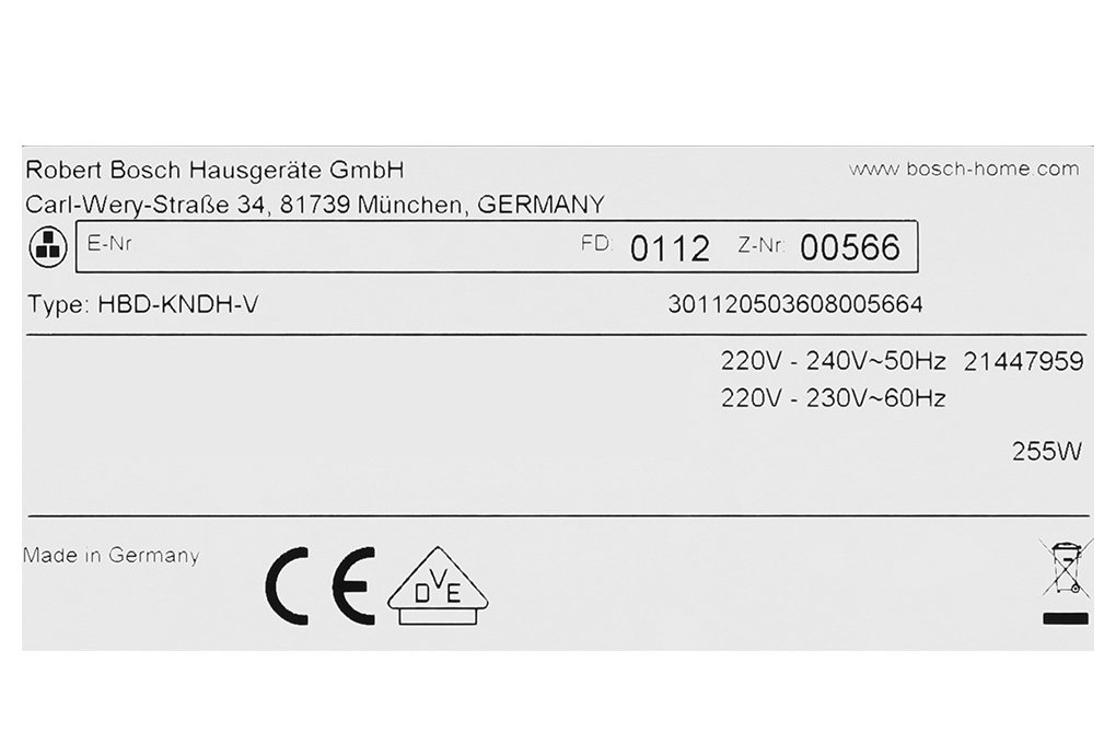Máy hút mùi áp tường Bosch DWB77IM50 Màu Bạc Inox
