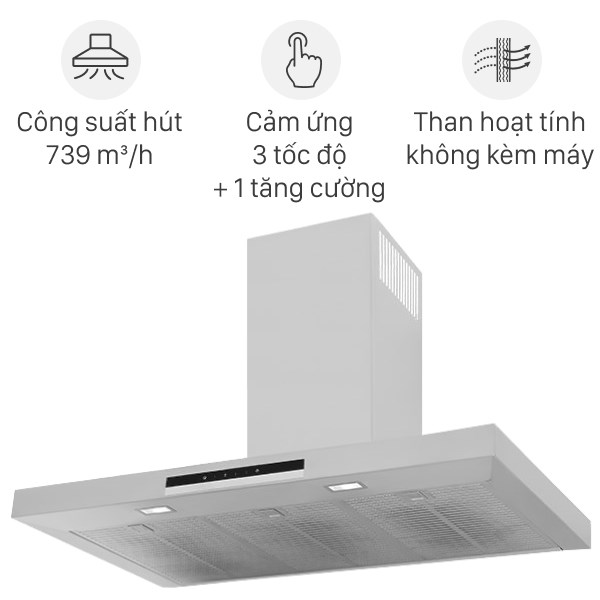 Máy hút mùi áp tường Bosch DWB97IM50
