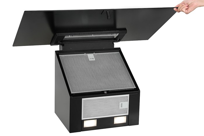 Máy hút mùi kính vát Bosch DWK87EM60 Màu Đen