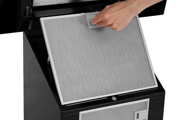 Máy hút mùi kính vát Bosch DWK87EM60 Màu Đen