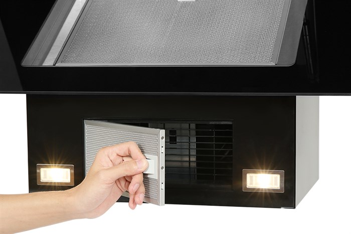 Máy hút mùi kính vát Bosch DWK97JM60 Màu Đen