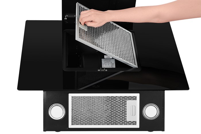 Máy hút mùi kính vát Zemmer HSMT 700ECO PRO Màu Đen