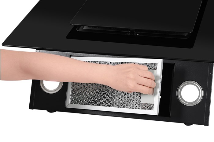 Máy hút mùi kính vát Zemmer HSMT 700ECO PRO Màu Đen