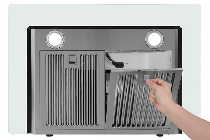 Máy hút mùi kính cong Zemmer HSMT 700ECO Màu Đen