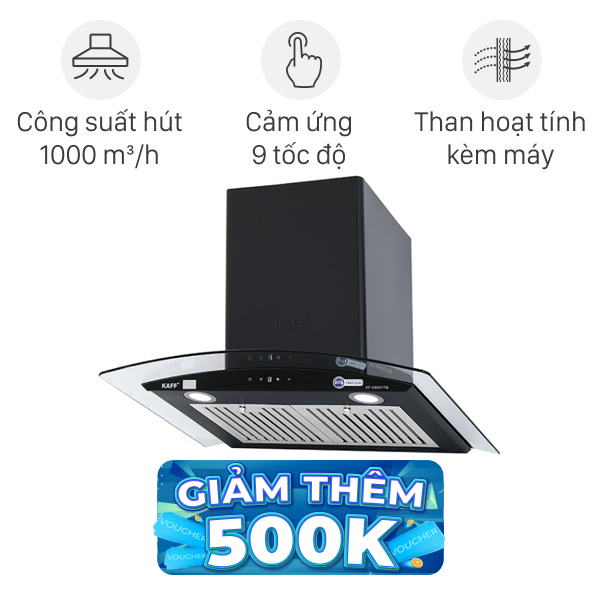 Máy hút mùi kính cong KAFF KF-GB207TB