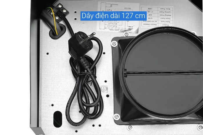 Máy hút mùi kính cong Pramie AC23-700 Màu Đen