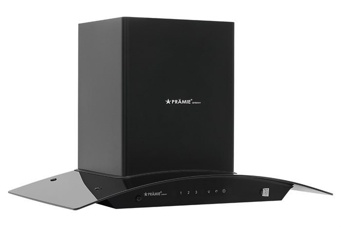 Máy hút mùi kính cong Pramie AC23-700 Màu Đen