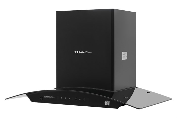 Máy hút mùi kính cong Pramie AC23-700 Màu Đen