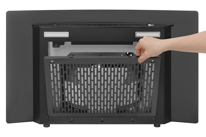 Máy hút mùi kính cong Pramie AC23-700 Màu Đen