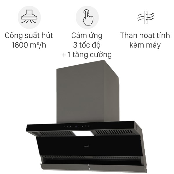 Máy hút mùi kính vát Comfee AI Connect CH-90WJ07B