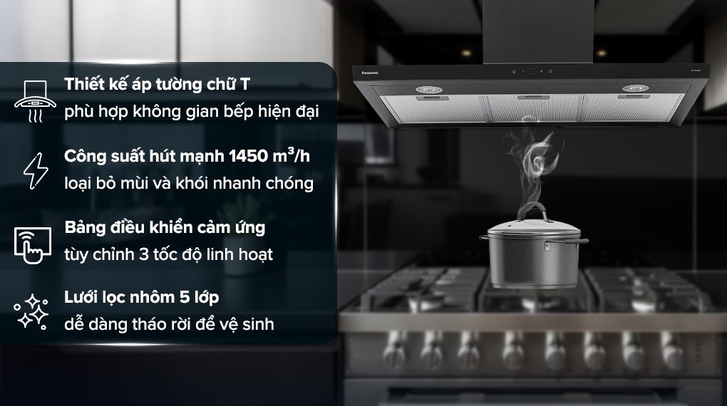 Máy hút mùi áp tường Panasonic FV-TX9ADBYUE