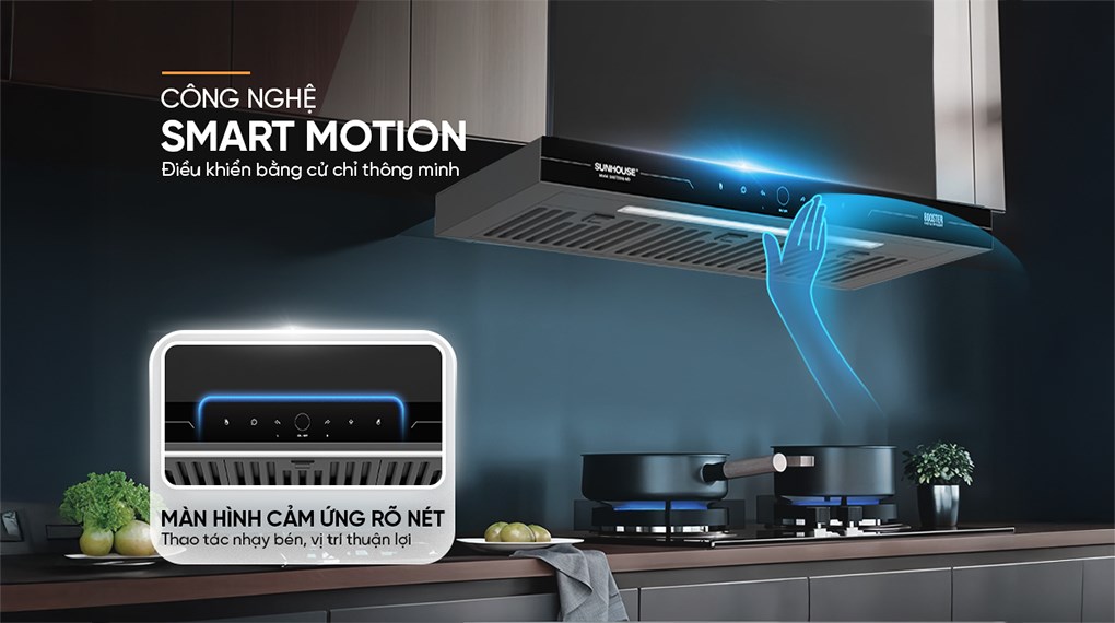 Máy hút mùi âm tủ Sunhouse SHB72095-MD