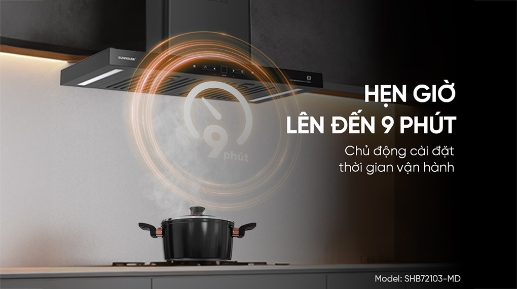 Máy hút mùi áp tường Sunhouse SHB72103-MD