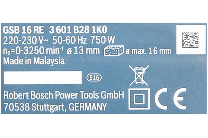 Máy khoan động lực điện Bosch GSB 16 RE 750W Màu Xanh lá đậm
