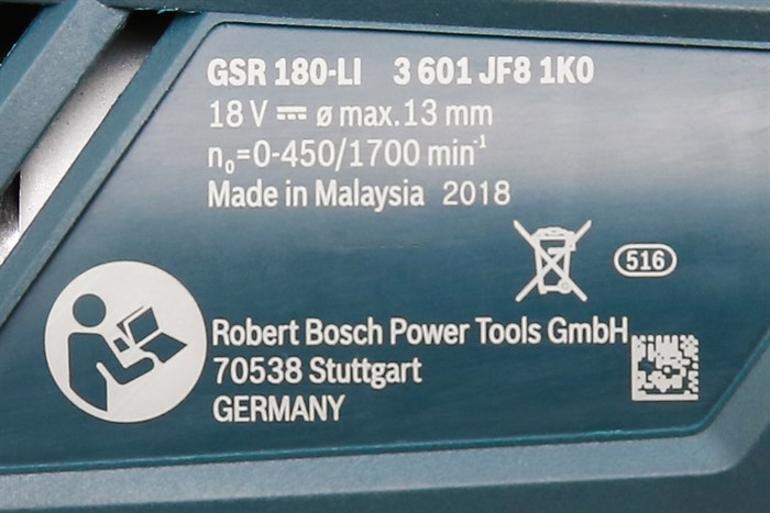 Máy khoan vặn vít pin Bosch GSR 180-LI 18V