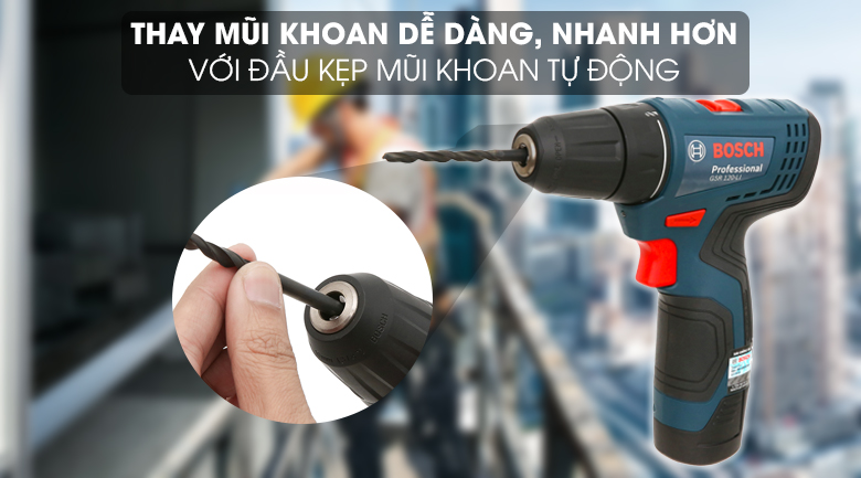 Máy khoan vặn vít dùng pin Bosch GSR 120-LI 12V