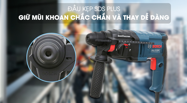 Máy khoan búa điện Bosch GBH 2-20 DRE 600W