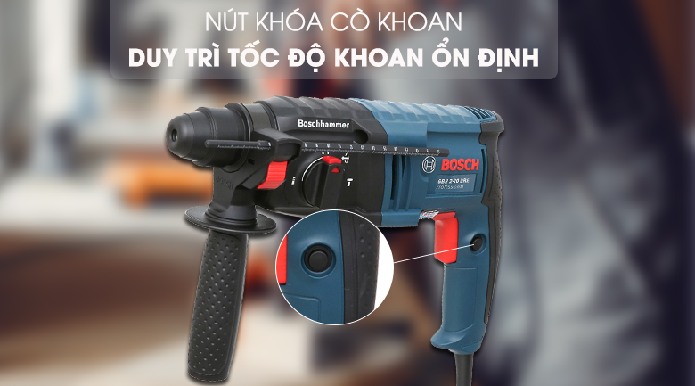 Máy khoan búa điện Bosch GBH 2-20 DRE 600W