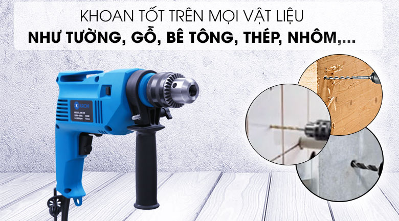 Ứng dụng hỗ trợ các công việc khoan, mài - Bộ máy khoan đa năng Kachi K-19 550W 45 món