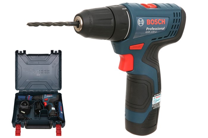 Máy khoan vặn vít pin Bosch GSR 120-LI 12V Màu Xanh Dương