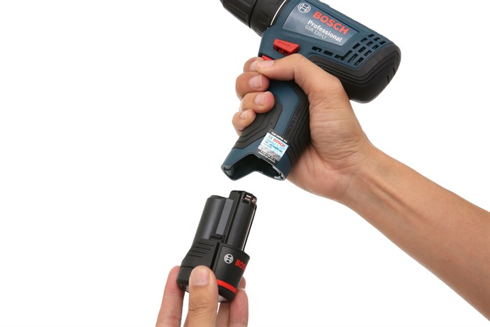 Máy khoan vặn vít pin Bosch GSR 120-LI 12V Màu Xanh Dương