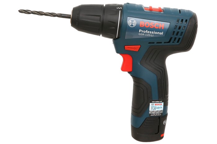 Máy khoan vặn vít pin Bosch GSR 120-LI 12V Màu Xanh Dương