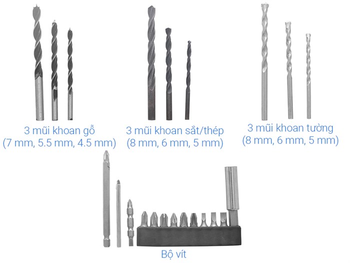 Máy khoan điện Kachi MK-212 550W Màu Xanh Dương