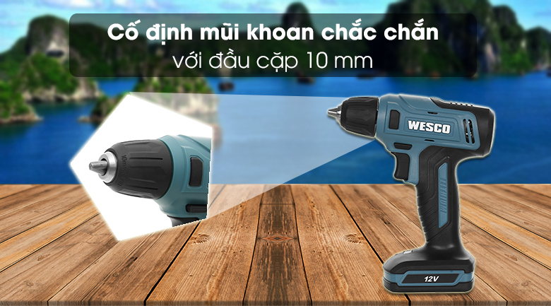 Máy khoan pin Wesco Ws2550K 12V