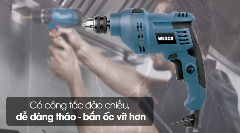 Thao tác dễ dàng khi tháo - bắn ốc vít nhờ công tắc đảo chiều Thao tác dễ dàng khi tháo - bắn ốc vít nhờ công tắc đảo chiều