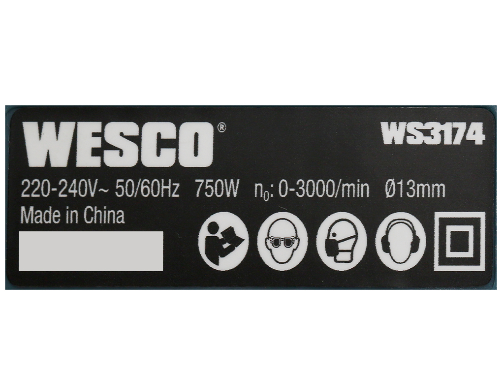 Siêu thị máy khoan động lực điện Wesco WS3174 750W