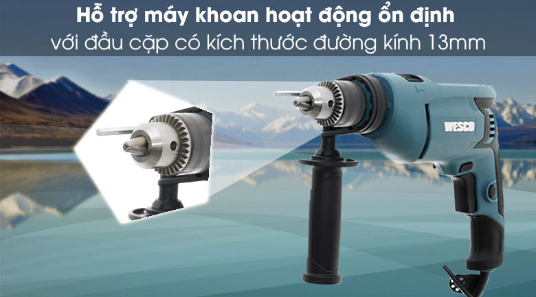 Máy Khoan Wesco WS3174 13Mm 750W - Đầu cặp