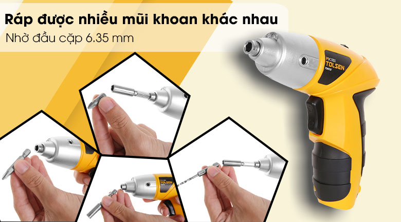 Máy khoan vặn vít pin Tolsen 79010 3.6V