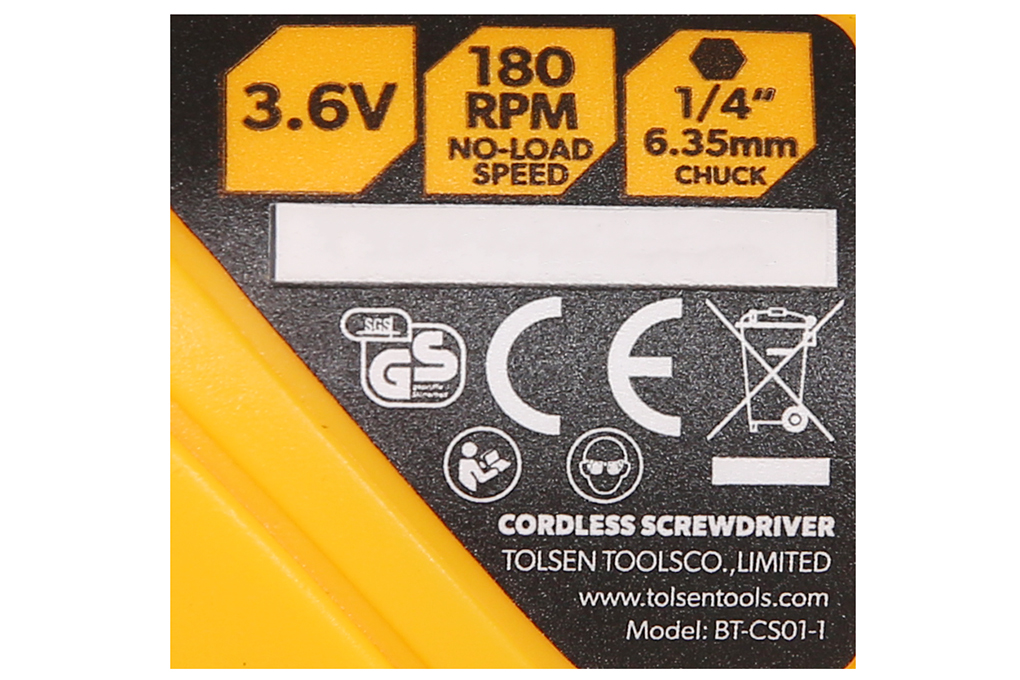 Máy khoan vặn vít pin Tolsen 79010 3.6V Màu Đen - Vàng