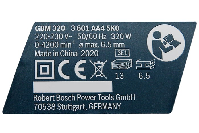 Máy khoan điện Bosch GBM 320 320W Màu Xanh Dương