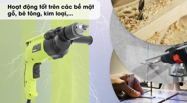 Máy khoan động lực điện Pigeon G6-13C - Hoạt Động Trên Nhiều Bề Mặt