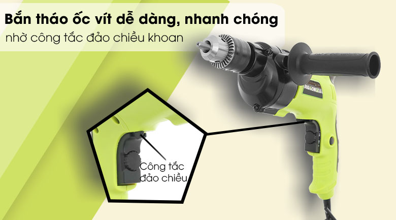Máy khoan động lực điện Pigeon G6-13C - Khả Năng Bắn Tháo Ốc Vít