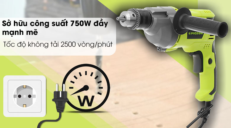 Máy Khoan Động Lực Pigeon G631 750W Máy Khoan Động Lực Pigeon G631 750W - Công suất