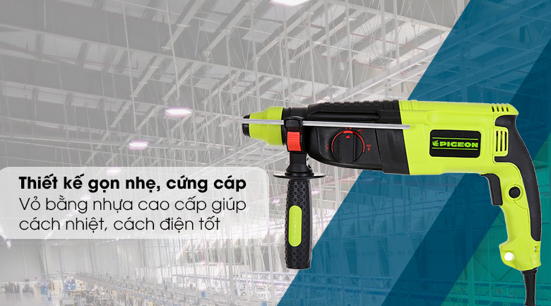 Máy khoan búa điện Pigeon G2-26A 800W - thiết kế
