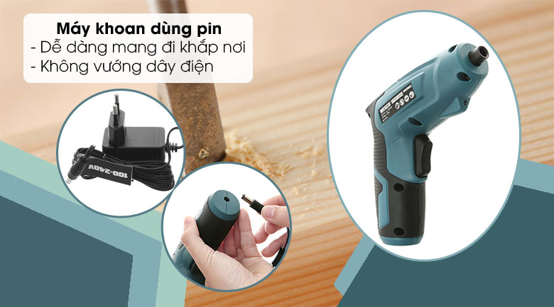 Máy khoan vặn vít pin Wesco WS2012 - pin
