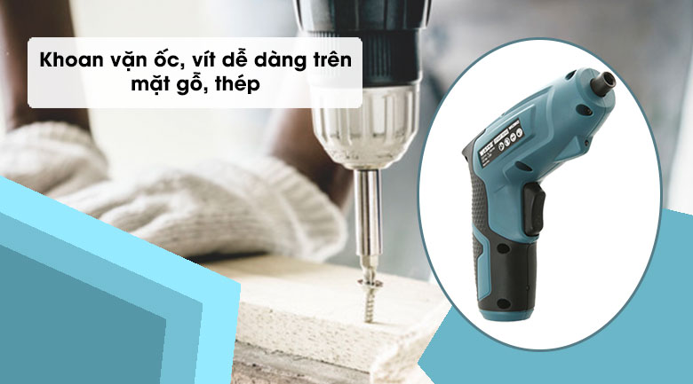 Máy khoan vặn vít pin Wesco WS2012 - khoan gỗ, thép