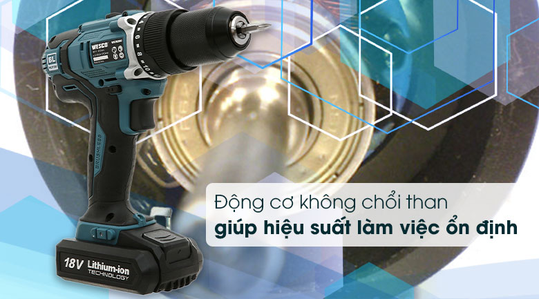 Máy khoan pin Wesco WS2921K2 18V (2 pin, 1 sạc)