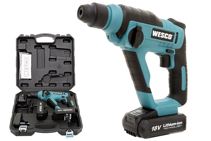 Máy khoan búa pin Wesco WS2940K2 18V Màu Xanh Dương