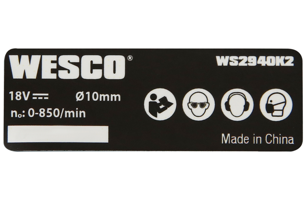 Máy khoan búa pin Wesco WS2940K2 18V Màu Xanh Dương