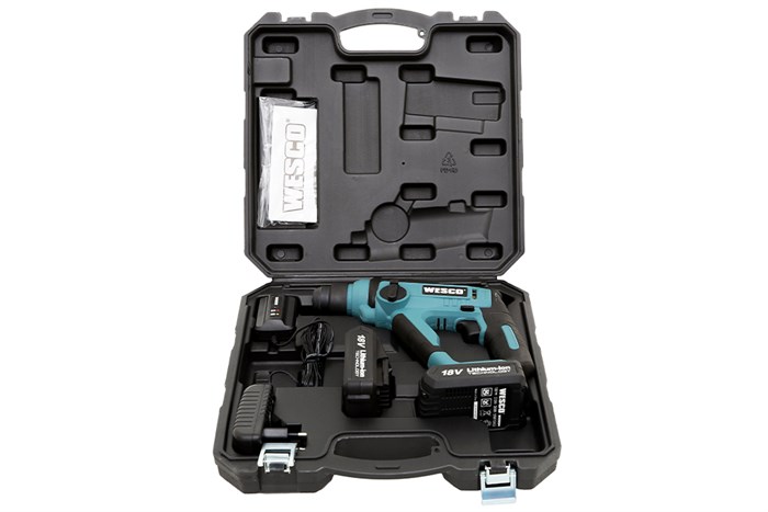 Máy khoan búa pin Wesco WS2940K2 18V Màu Xanh Dương