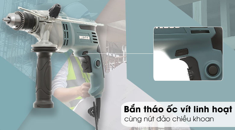 Bắn tháo ốc vít linh hoạt - Máy khoan động lực điện Wesco WS3176 850W