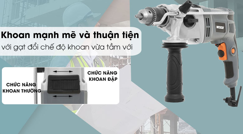 Máy Khoan Động Lực Điện Wesco WS3177 950W - Khoan đập đục bê tông