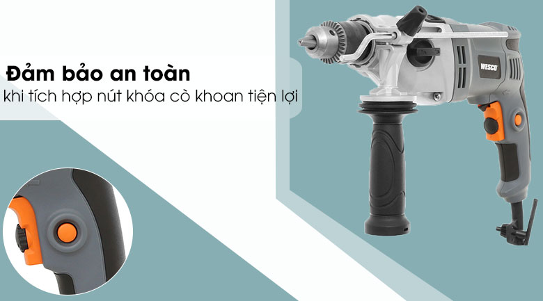 Máy Khoan Động Lực Điện Wesco WS3177 950W - Cò khoan