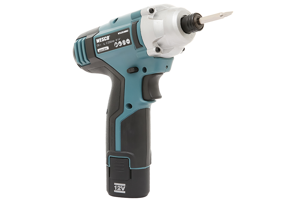 Máy khoan vặn vít pin Wesco WS2530K2 12V Màu Xanh Dương